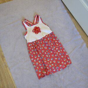 Red Flower Side x Side Dress